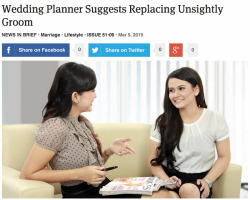 theonion:Wedding Planner Suggests Replacing