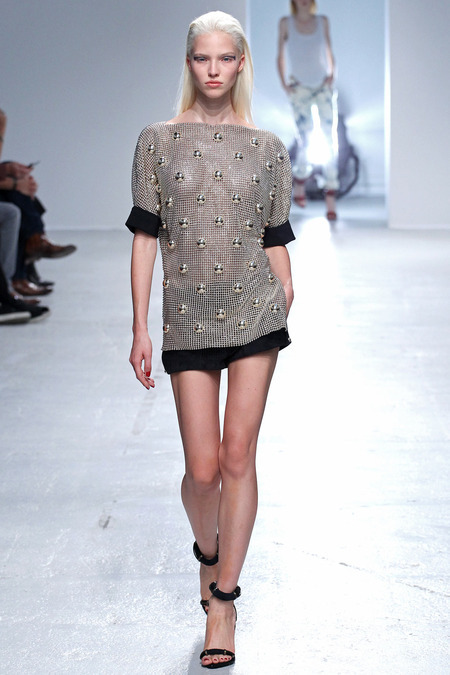 Label: Anthony Vaccarello Fashion Show: Spring/Summer 2014 in Paris Models: 
