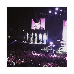 perriezs:  The boys on stage at the first concert of Take Me Home tour, London, February