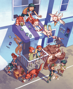 qchanartblog:  Here’s my piece for @pepperbreathzine! This piece is my little tribute to Digimon Tamers and I had a lot of fun with it. Copies are still available, you can pick one up here ;) 