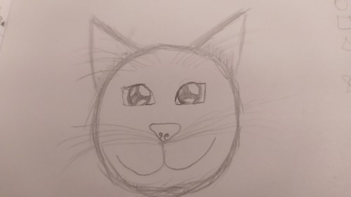 Somehow I Wound Up Making A Sketchbook Of Some Sort, Anyway Drew Two Kitty Cats But Didn't Color Them