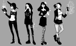 kehmy:  Some modern witches concept art