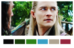 ssspeechlesss:  color palettes — The Hobbit: The Battle of the Five Armies  