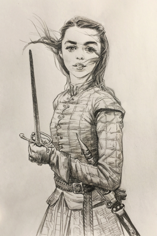 vizual-demon:Arya Stark by Andrew Domachowski