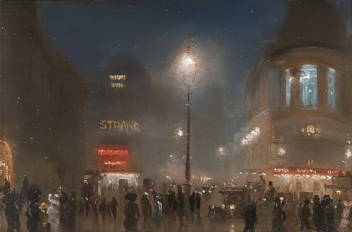 George Hyde Pownall - London Theatreland (c. 1910)