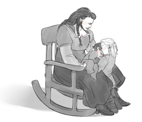 kaciart: Eager to hold his little brother *wibbles* BABY DWARVES