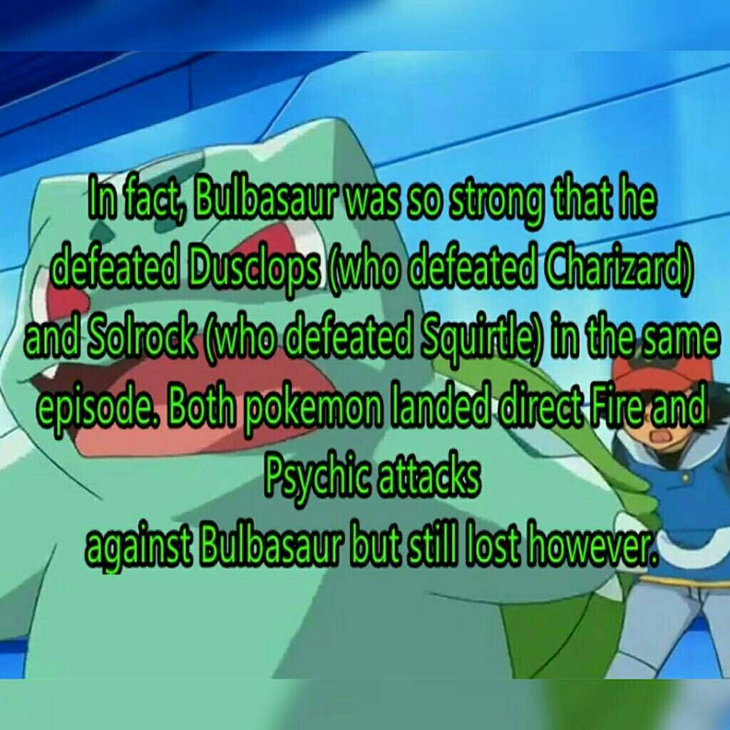 corsolanite:  bulbasaur-propaganda:  Some facts you need to know about the greatest