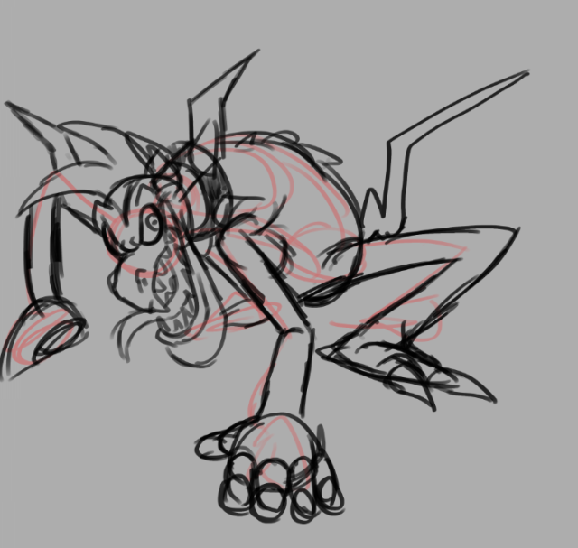 my takes on a zavok and zazz (whos anatomy im too lazy to fix rn) 