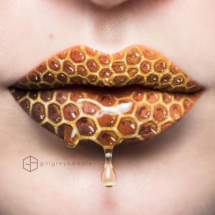 mymodernmet:  Makeup Artist Uses Her Lips as a Canvas for Elaborate Works of Art