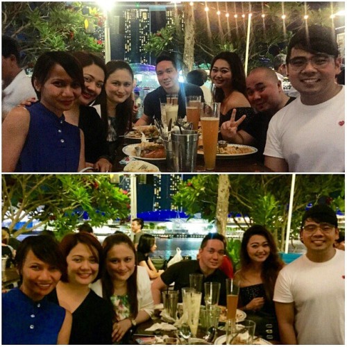 #Friday night with fab peeps 😉😉😉!!!   Thanks @arcee0311 for the delicious treat👍👊👍👊!!!  (at OverEasy)