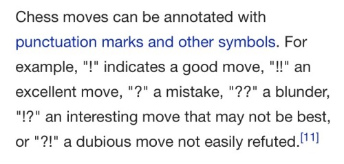 izzetengineer: grevenz:im reading a book of chess matches and chess notation has specific punctuatio