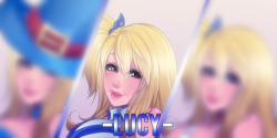 The Lucy Heartfilia comm is up in Gumroad