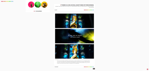 THEME #69 REVAMPED!! ··· PREVIEW | CODE | CREATOR + MORESpecifics: 3 Sidebar Images (80px x 80px), 1