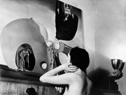 fragrantblossoms:  Man Ray  Gala Dali and “The Birth of Liquid Desires”, 1935. 