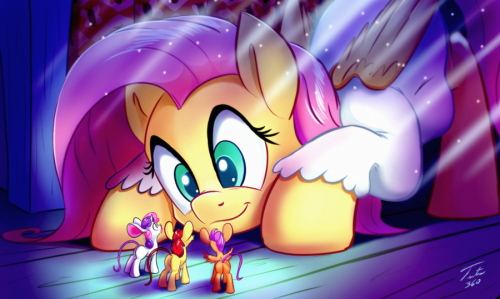 tsitra360:I was going to wait a few more days but I decided to go ahead and upload this.  This is fan art on a pony parody story of Cinderella by PinkieTales on Youtube. It was adorable. See the video Cindershy by Tsitra360 Ahhhh so cute <3
