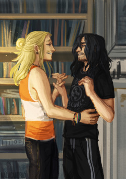 malacandrax:  5/30 dailies Actually not a prompt today, I wanted to do these two- and I didn’t have any specific erasermic prompts (the shame!) This is pretty inspired by ‘fuck the critics’ by kurikuri, though the clothes and stuff are wrong ;).