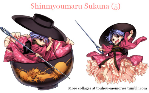 Shinmyoumaru Sukuna - Urban Legend in Limbo.I did not draw the pictures, I only made the collages.
