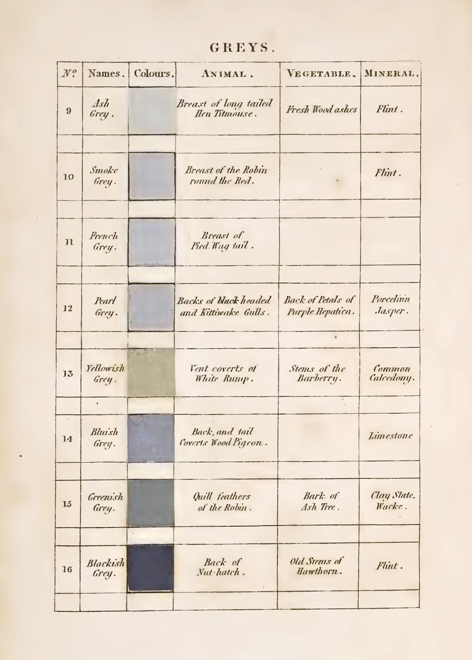 nobrashfestivity:   Patrick Syme, Charts for Werner’s Nomenclature of Colours: