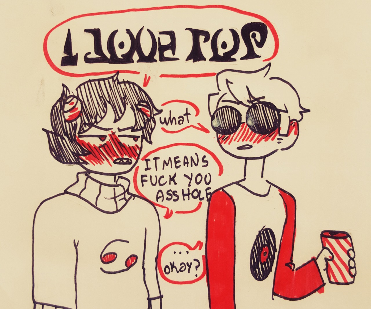 thebluepacience: @hellaradbros why tell your bro you love him in a normal way when