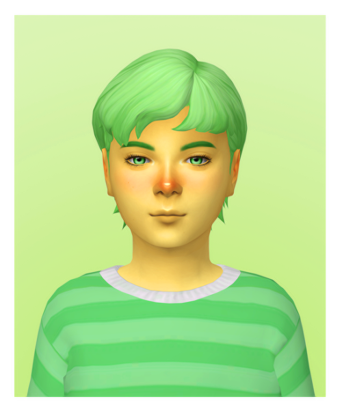 crazysimmer99: Rizal Hair Recolor of @marsosims Rizal Hair converted for kids by @verdigriss in @noo