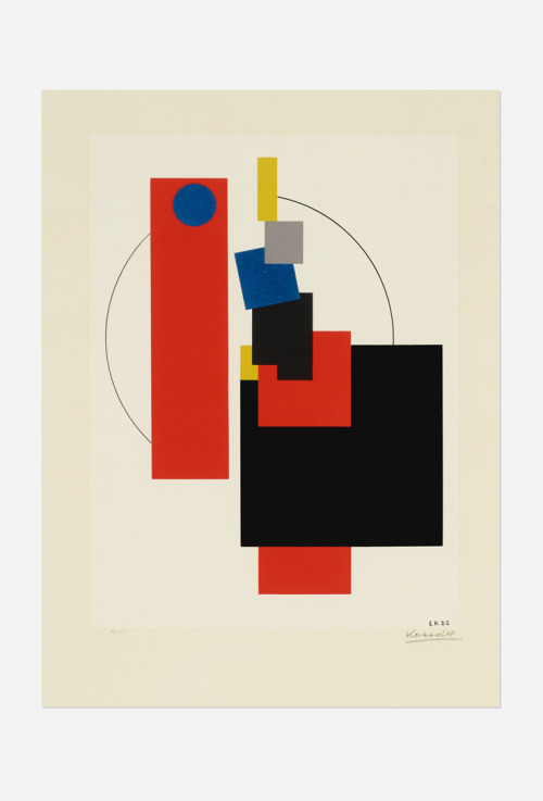 Lajos Kassak, Untitled (Bildarchitektur portfolio), 1922 / 1965. On auction: Wright