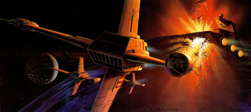 alwaysstarwars:Rebel and Imperial Ships - Art by Ralph McQuarrie