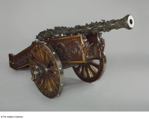 Venetian cannon dated 1688, restored in Florence mid 19th century.from The Wallace Collection