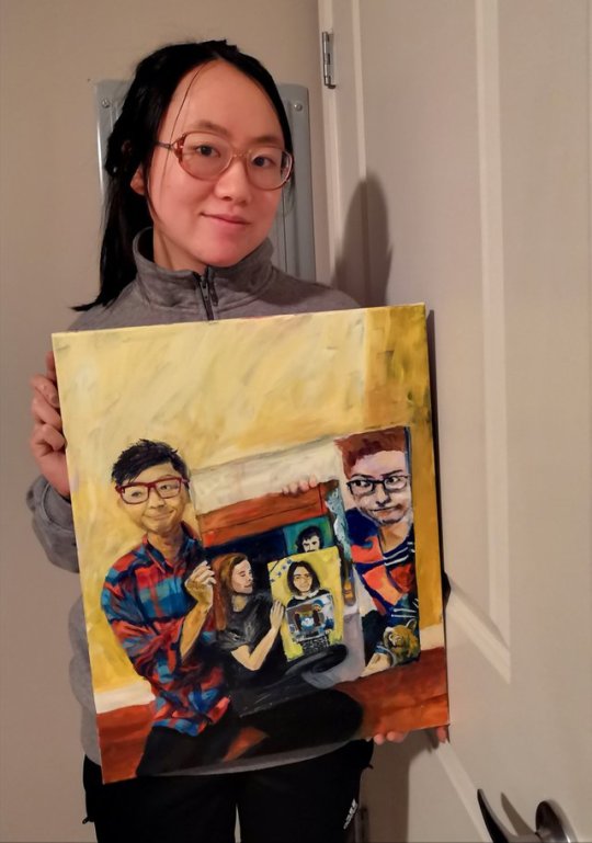 thefingerfuckingfemalefury:  yetimati: catchymemes:  “My mom painted this and said no one would like it. It’s her 2nd painting.” “I painted somebody’s mom” “Took a while and not perfect, but i painted the guy who painted the other guy’s