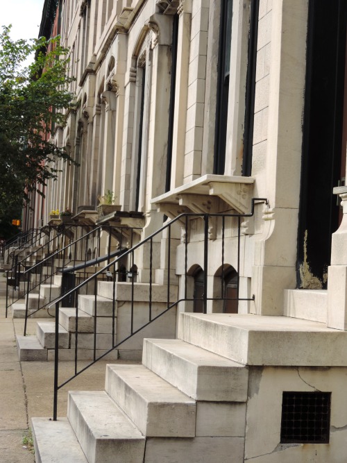 Marble Stoops, Mount Vernon District, Baltimore, 2014.Marble front steps or stoops are a distinctive
