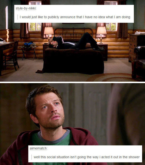 livebloggingmydescentintomadness:  Cas + text posts Previously:Dean + text postsDestiel + text posts 
