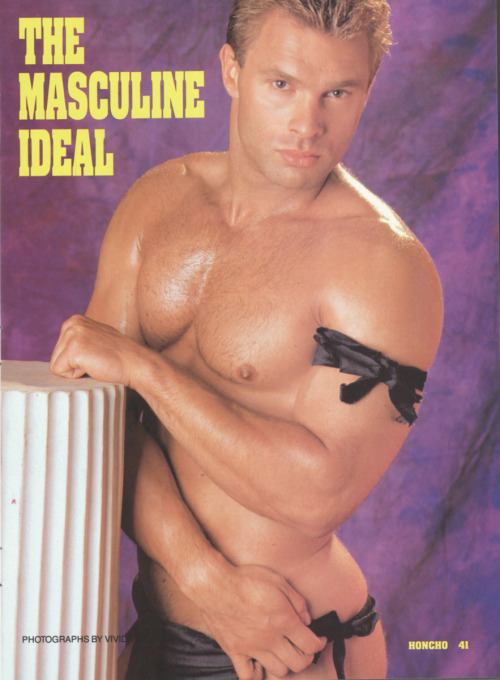 From HONCHO (Oct 1989) Photo story called &ldquo;The Masculine Ideal&rdquo; photo by Vivid V