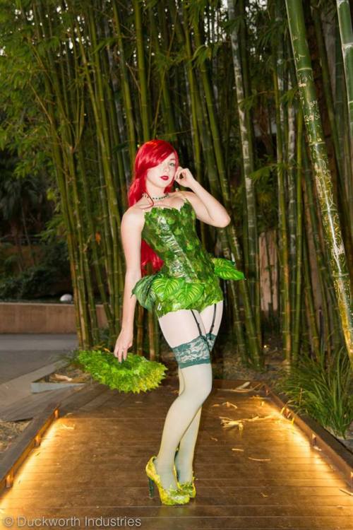 cosplayandgeekstuff:    Twerkin Gherkin (Australia) as Poison Ivy (Burlesque version)Photo I by:  James Niland - Photography   Photos II and III by: Duckworth Industries  