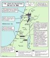 Jews in Palestine from the 7th century to the 19th century.
From “Atlas of Jewish History”, Martin Gilbert, Routledge, 1969, 2010
[[MORE]]In 636, at the Battle of Yarmouk, the Arabs captured Tiberias and Galilee. Then they besieged and took Jerusalem...