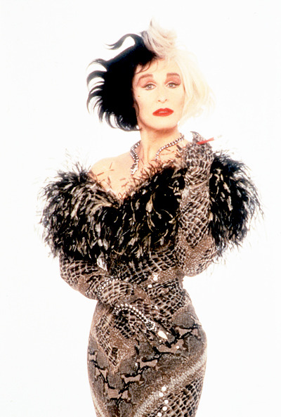 mabellonghetti:Promotional pics of Glenn Close as Cruella De Vil in 101 Dalmatians