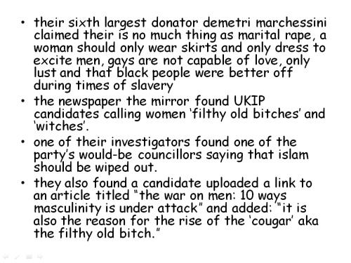 tom-fletchers-booty:  likesboyswholikeboys:  forgiveninasong:  landofstories:  natasha-roman0ff:  So a couple of you may have seen some people talking about UKIP on Tumblr. I made a small Powerpoint to educate you. Enjoy! :3  some more things if people