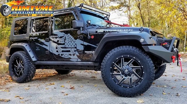 RimTyme Custom Wheels & Tires — 2008 Jeep Wrangler sitting on 20 inch Fuel  Off...