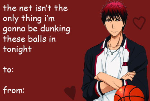 leonlimey: yamazakiz-deactivated20140714: a compilation of Kurobasu Valentine’s Day Cards I ma