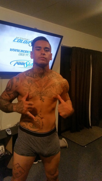2southboysnz:  ** APOLOGIES **I recently posted this hot NZ gangster that was emailed