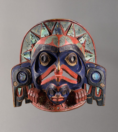 slam-african: Frontlet, Nuxalk (Bella Coola), c.1870, Saint Louis Art Museum: Arts of Africa, Oceani