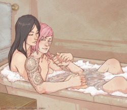 adirtyshipper:  Finally getting around to posting this - The first of two for kini, based on one of the snapshot fics (Bruised Knuckles) which you can read here.  