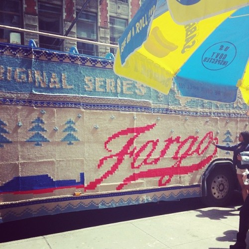 This bus is wearing a sweater. #fargo #NYC