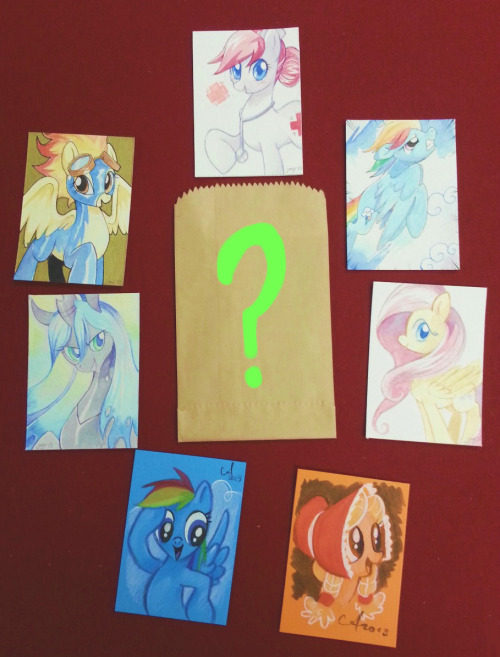 karzahnii:  sallymon:  aespressino:  i-saw-a-deer-yesterday:  asksweetcream:  BRONYCON MINIPRINT PROJECT! ONLINE SALES http://bronyconminiprints.webs.com/ not able to make it to convention? Buy online!  Full sets are limited Blindbags include 5 random