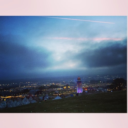 Missing this today… #takemebacktuesday #Glastonbury #ribbontower (at Glastonbury Festival)