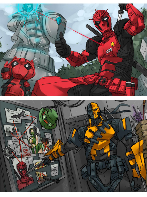 obscuram-ens:  : Shenpool and Zedstroke | クマ X [pixiv]  “I don’t get it… although the crossing off of Draven implies I actually got him already”