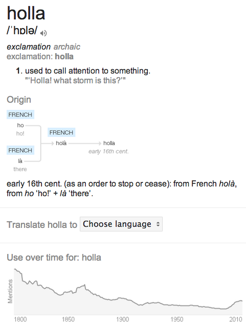 WHAT IS THIS I NEVER KNEW I WAS SPEAKING SIXTEENTH-CENTURY FRENCH