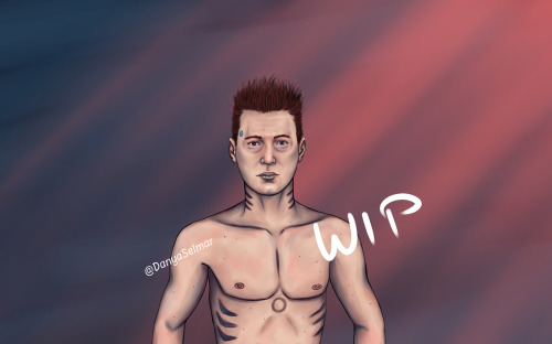 Merman Connor made a little progress. Hopefully I can finish him before the month ends.Sketch under 