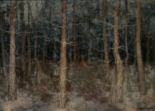 Gust van de Wall Perné (1877-1911), “Mystical Paths, Forest View”. Oil, 1907. Rijks Museum.