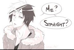 shuu-trashiyama:  :  Meredith texted me this dialogue and I just… I missed using screentones Sometimes I feel like life is Izaya and I am Ikebukero