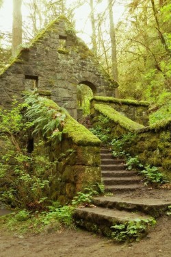 photorator:  Abandoned Stone House in Balch Creek Canyon Portland Oregon 