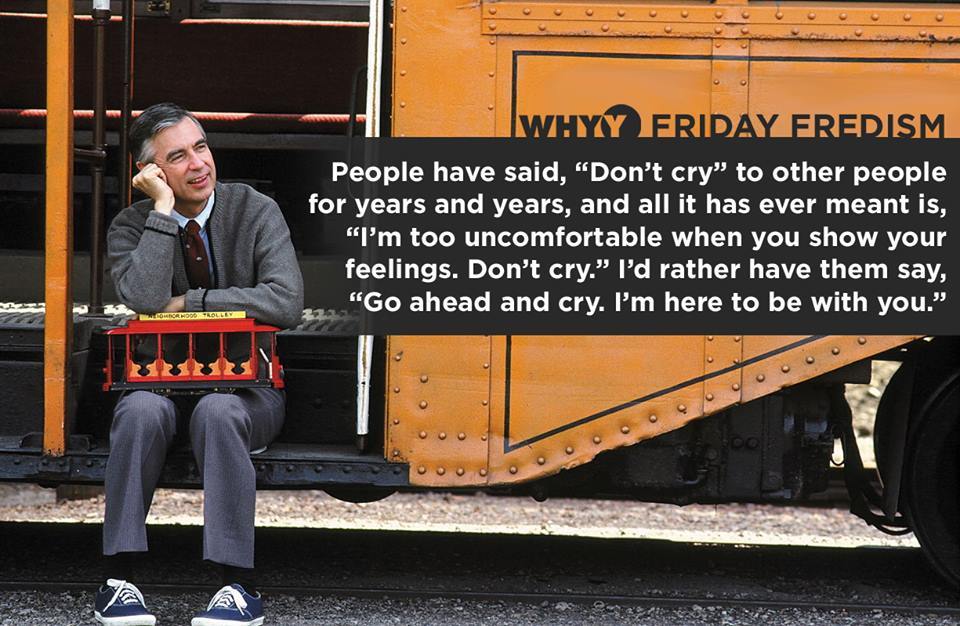 rhube:
“letterstomycountry:
“ Mr. Rogers makes us all look terrible.
WHYY Media
”
This is so relevant to me right now.
Asking someone not to cry is never OK.
”